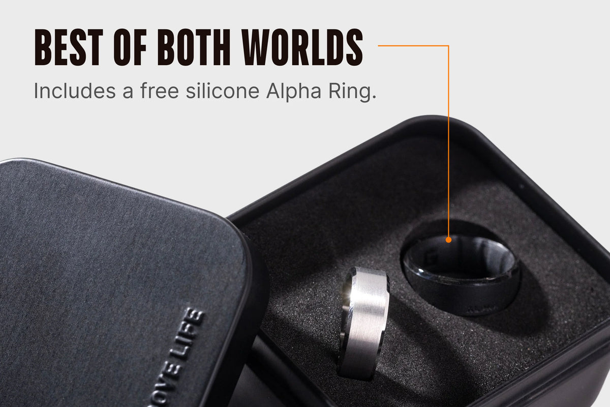 Groove Ring® Tungsten - Platinum