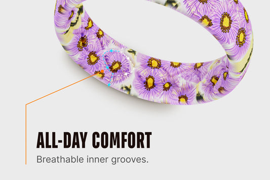 September Aster Thin Ring