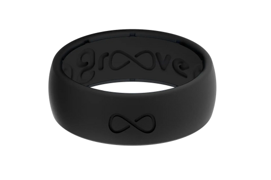 Solid Midnight Black Ring
