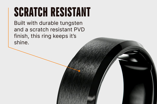 Groove Ring® Tungsten - Black