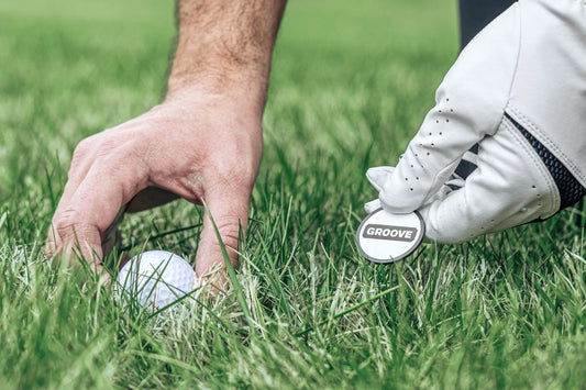 Groove® Golf Ball Marker - White