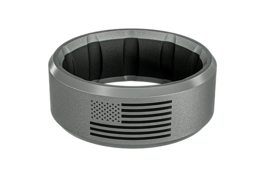 Groove Alpha Hero Flag Ring - Deep Stone