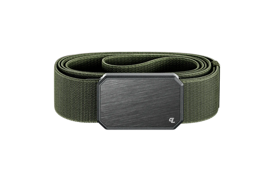 Groove Belt Gun Metal/Base Camp Green