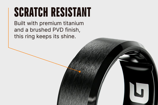 Groove Ring® Titanium - Black