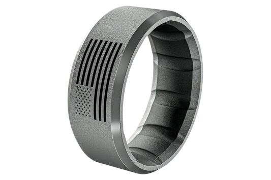 Groove Alpha Hero Flag Ring - Deep Stone