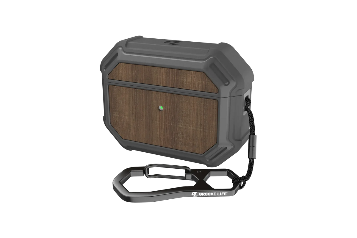 Groove Case Gun Metal/Walnut for AirPods Pro