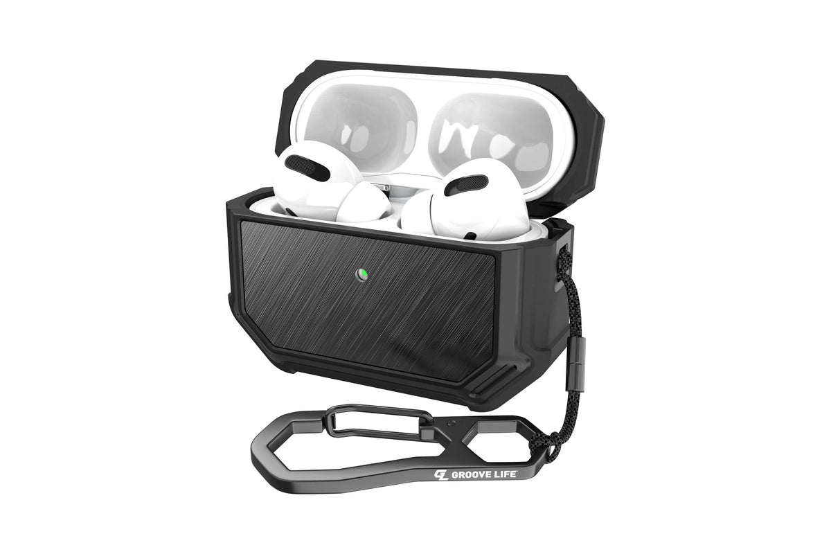 Groove Case Black/Black Aluminum for AirPods Pro
