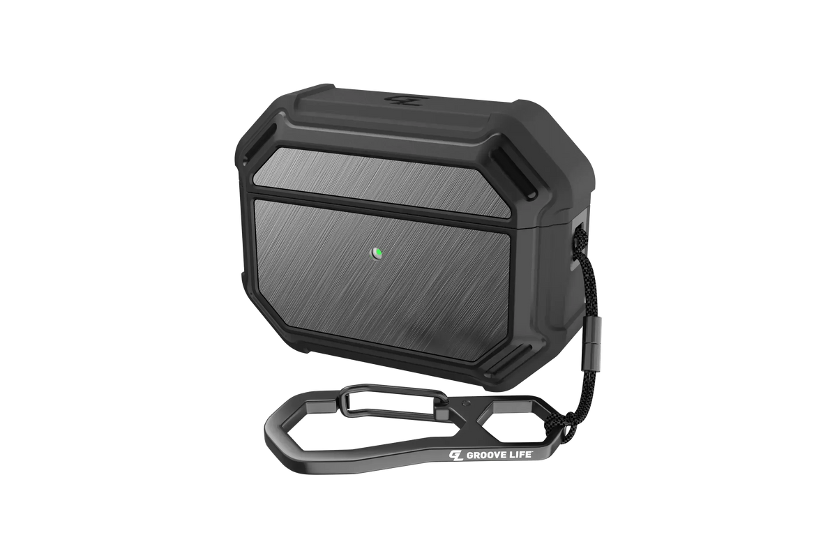Groove Case Black/Gun Metal Aluminum AirPods Pro