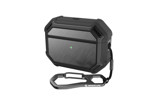 Groove Case Black/Gun Metal Aluminum AirPods Pro