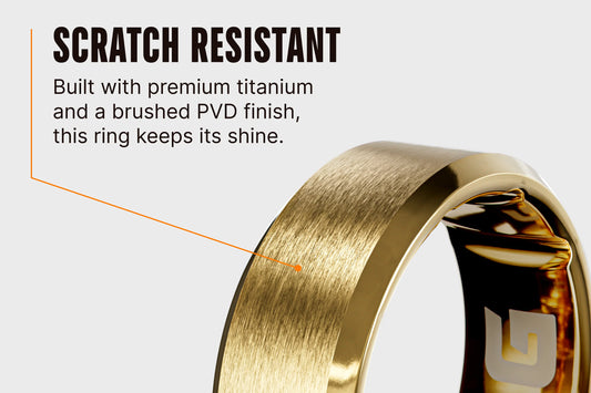 Groove Ring® Titanium - Gold