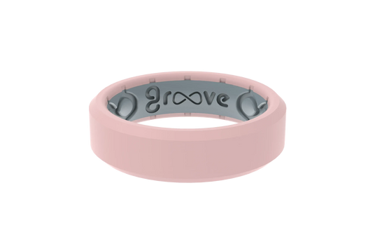 Edge Rose Quartz Thin Ring