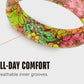Retro Floral Thin Ring