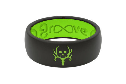 Bone Collector Black & Green Ring